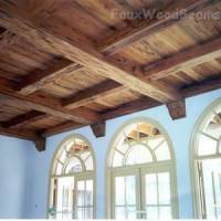 Деревянный потолок — фото 110