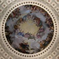 Фреска Апофеоз Вашингтона в Национальном зале штатов Капитолия, Вашингтон (фото 8)