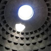 Кирпично-бетонная ротонда Пантеона перекрытая полусферическим кессонированным куполом (фото 4)