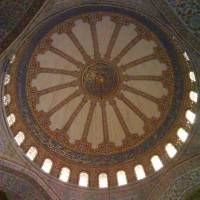 Потолок Голубой мечети в Стамбуле
