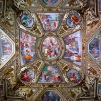 Роспись потолка в титулярной базилике Санта-Мария-ин-Трастевере (фото 2)