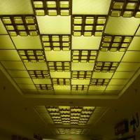 Потолок со стеклянными панелями — фото 2