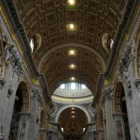 Лепной декор на потолке собора Святого Петра, Ватикан