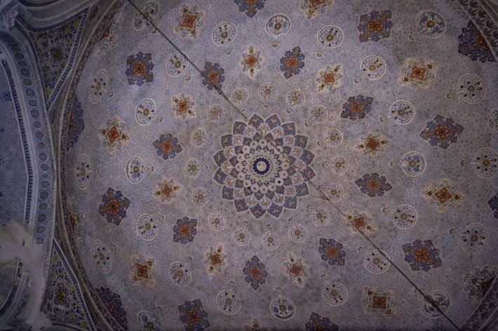 Потолок мечети Кок Гумбаз в Шахрисабзе