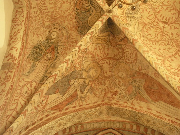 Роспись потолка в церкви города Остра в Швеции (фото 4)