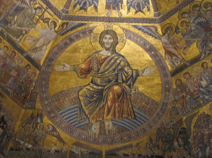 Фрагмент мозаичного потолка Флорентийского Баптистерия