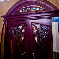 Декорирование витражом двери со стеклом — фото 6