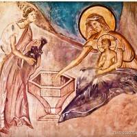 Омовение Младенца из Сцены «Рождество Христово»