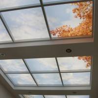 Потолок имитирующий окно с подсветкой
