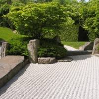 Японский сад камней с галькой — фото 2