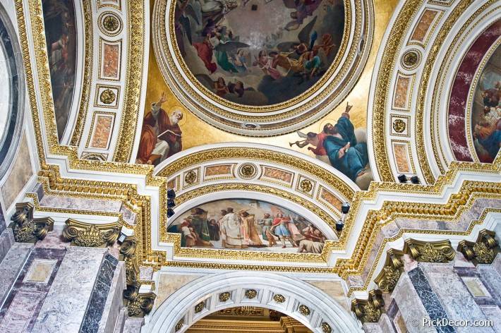Потолки и декор Исаакиевского собора — фото 86