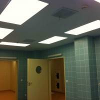 Потолок из гипрока со светильниками —  Световые Технологии