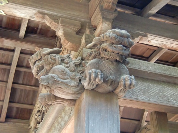 Деревянный потолок в храме Энгакудзи — фото 3