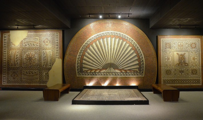 Мозаичный полы в музее Веруламий