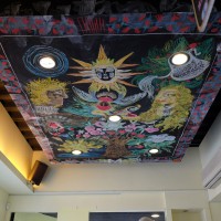 Роспись потолка в одном из китайских кафе