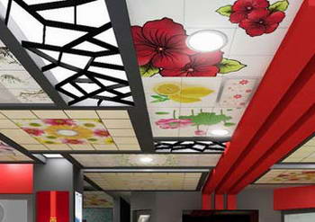 Росписной потолок в китайском стиле