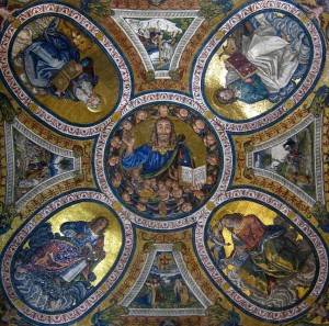 Потолок церкви Санта-Кроче-ин-Джерусалемме в Риме
