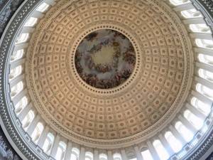 Фреска Апофеоз Вашингтона в Национальном зале штатов Капитолия, Вашингтон (фото 3)