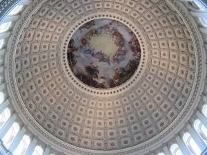 Фреска Апофеоз Вашингтона в Национальном зале штатов Капитолия, Вашингтон (фото 2)