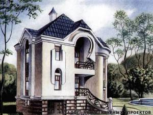 Загородный дом (рисунок)