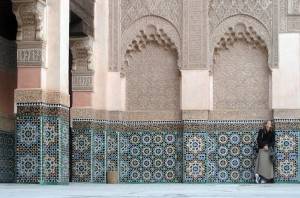 Марокканская архитектура с мозаикой
