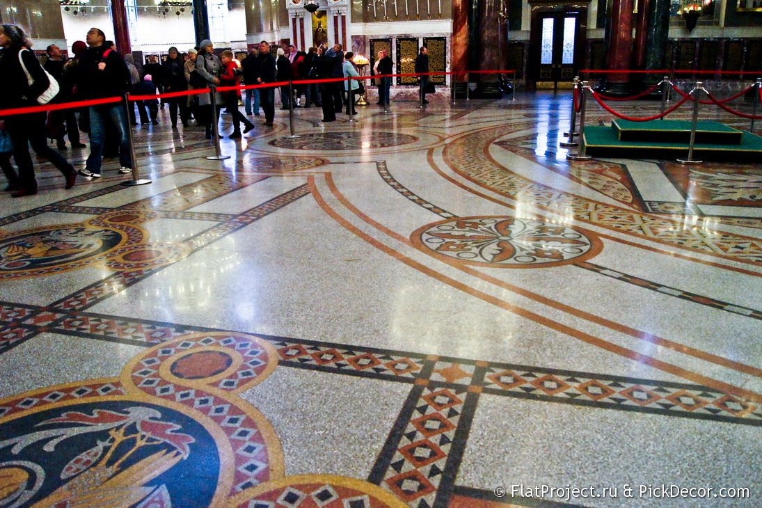 Мозаичные полы Морского Никольского собора в Кронштадте - фото 1