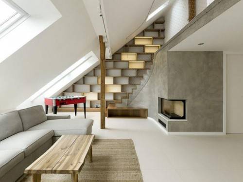 Zaoblený Loft от A1 Architects в Чехии