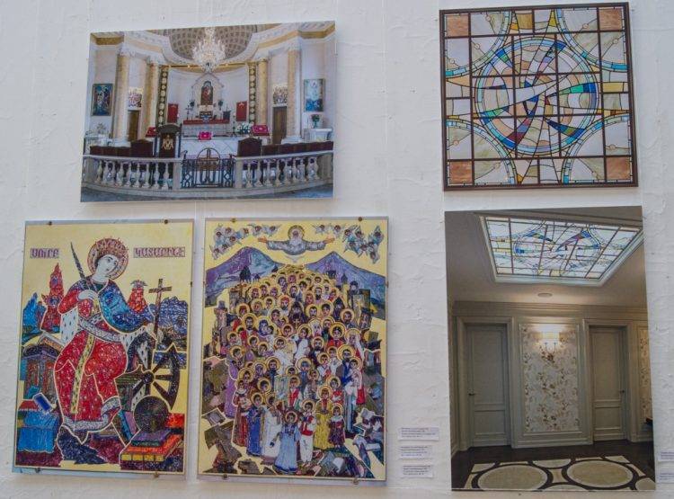 Дизайн и декор на выставке Весна 2019 в Союзе Художников Санкт-Петербурга